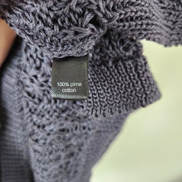 Peruvian Connection Crochet Beach Cover Up Dress Size Medium - Picture 5 of 7